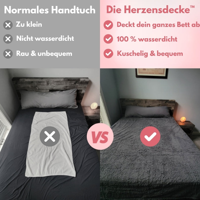 Herzensdecke™ - Die Wasserdichte Kuscheldecke